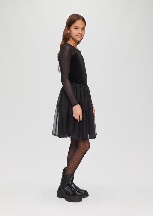 Image du produit s.Oliver Kleid Meshkleid mit Glitter-Samt und Tüllrock (152)