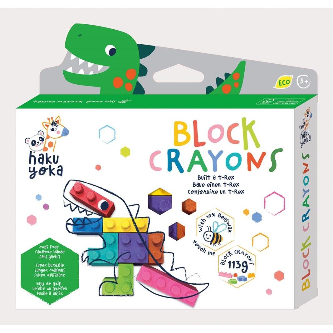 Haku Yoka, Malstifte, Block-Wachsmalkreiden T-Rex (MQ2)