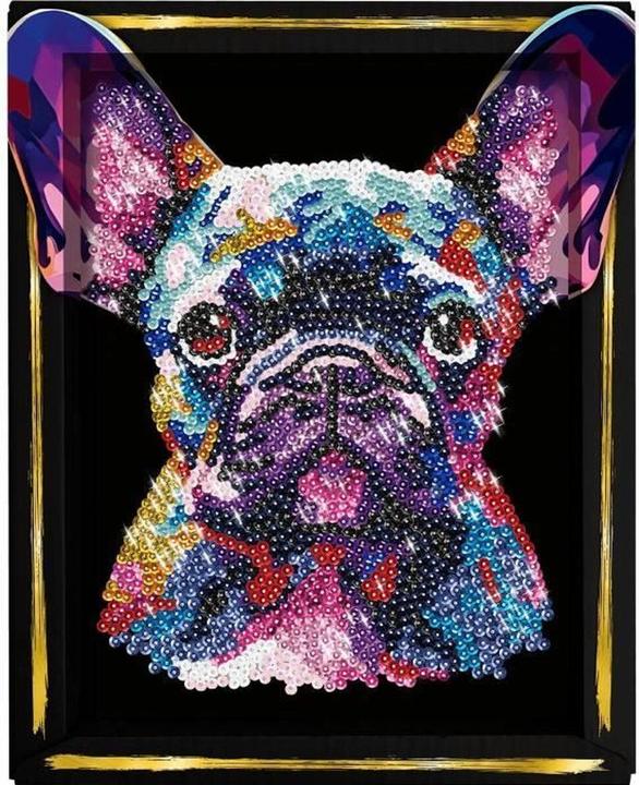 Actual product image Lansay Sequin art PopArt dog