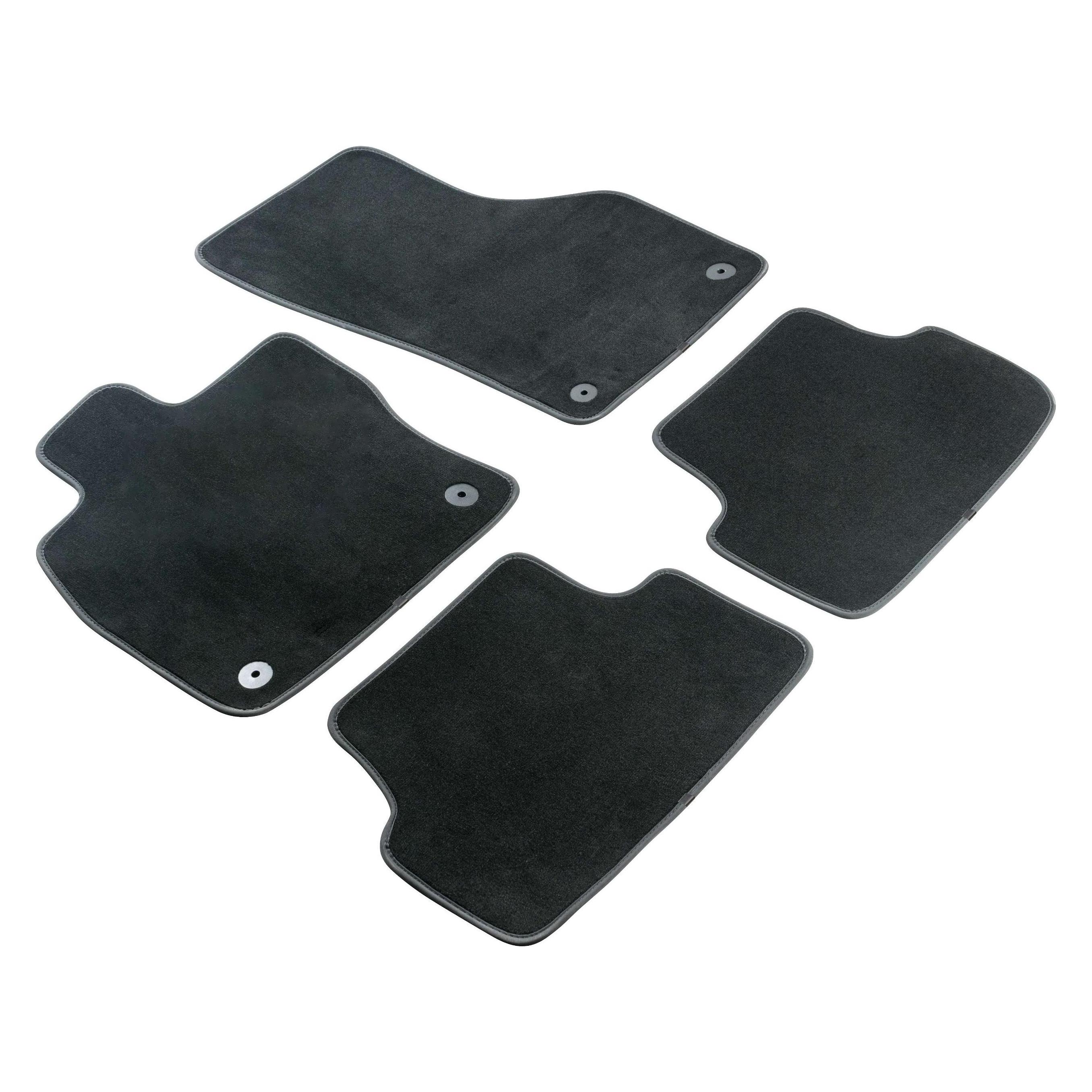 Walser, Tappetino Auto, Tappetini Premium Per Audi A4, A4 Avant, A4 Allroad, A5 Sportback (2 Tappetini Anteriori + 2 Tappetini Posteriori)