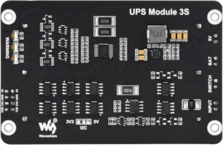 Produktbild WaveShare UPS USV-Modul 5V 5A Unterbrechungsfreies 18650 Akkuboard