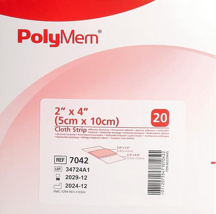Produktbild PolyMem Dressing 5x10cm vlies adh (498.67 ml)