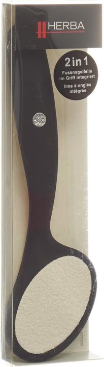 Immagine prodotto Herba Lima per cornea in ceramica, inclusa lima per unghie dei piedi 2in1
