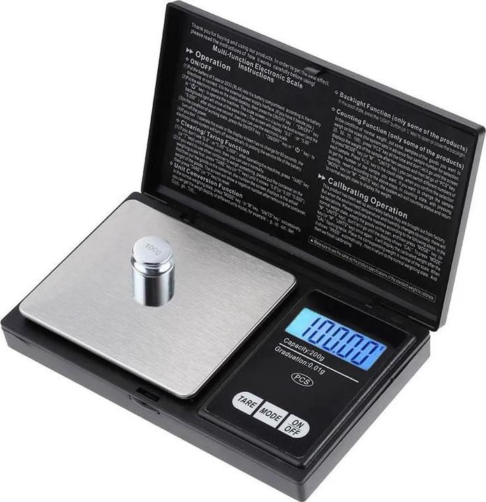 Actual product image Nikko Digitale Mini Taschenwaage Feinwaage 200g, 0.01g