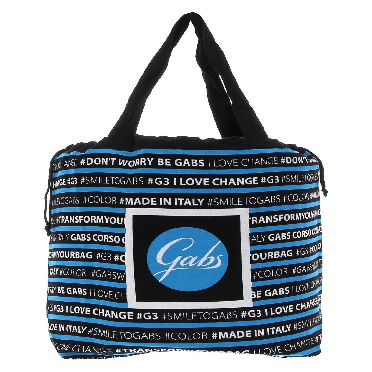 Gabs, Damen, Handtasche, G3 Plus Tg Bull Black Shoulder Bag, Blau