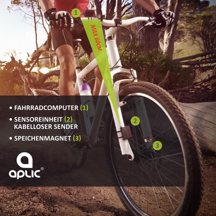 Actual product image Aplic Wireless Velocomputer