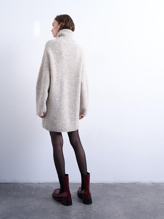 Actual product image Spokey Normal geschnitten Rollkragen Midikleid Strickkleid (XS)