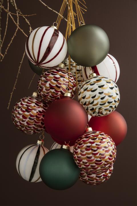Produktbild Holmegaard Souvenir Weihnachtskugel gepunktet (1 -teilig)
