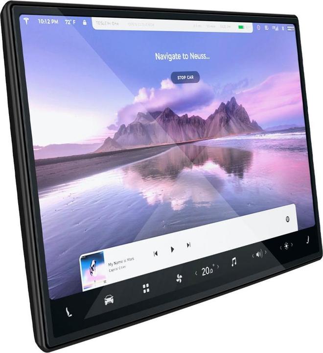 Actual product image Spigen Glass FC Tesla Model X 2022/ Model S 2021 "EZ FIT" szkło hartowane AGL04688 (1 pcs., Tesla Model X)