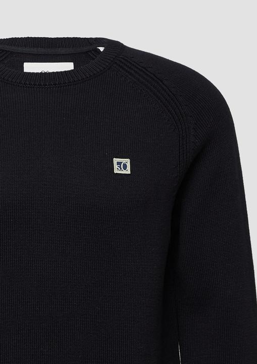 Produktbild s.Oliver Strickpullover Strickpullover aus Baumwolle mit Raglanärmeln (3XL)