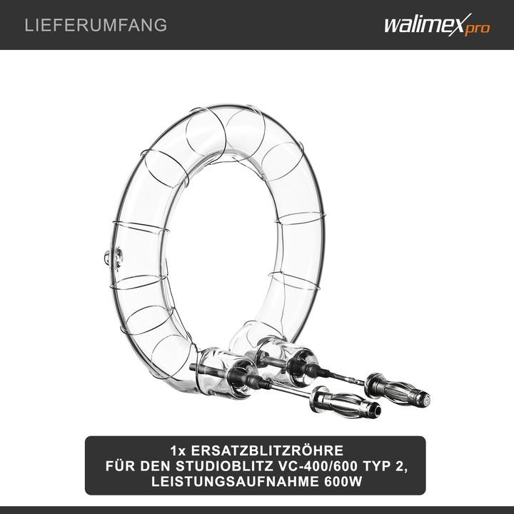 Actual product image Walimex Spare flash tube VE/VC 400-600 type 2