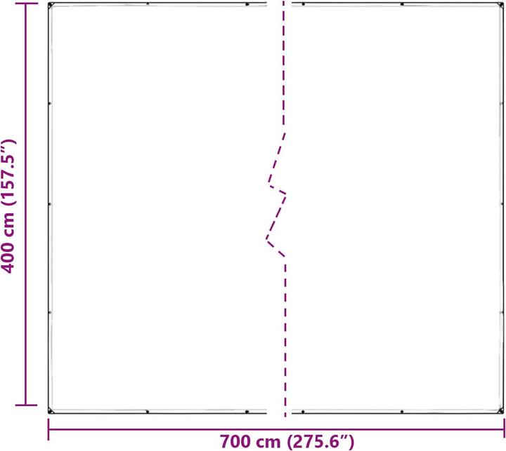 Produktbild vidaXL Planen (7 x 4 m)