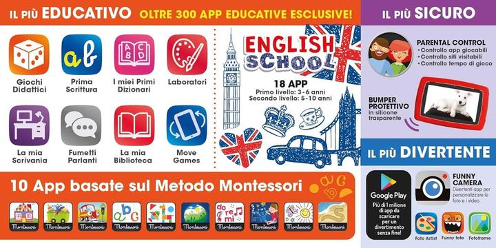 Actual product image Lisciani Hi Tech Educational My Tab 7"Smart Kid (German)