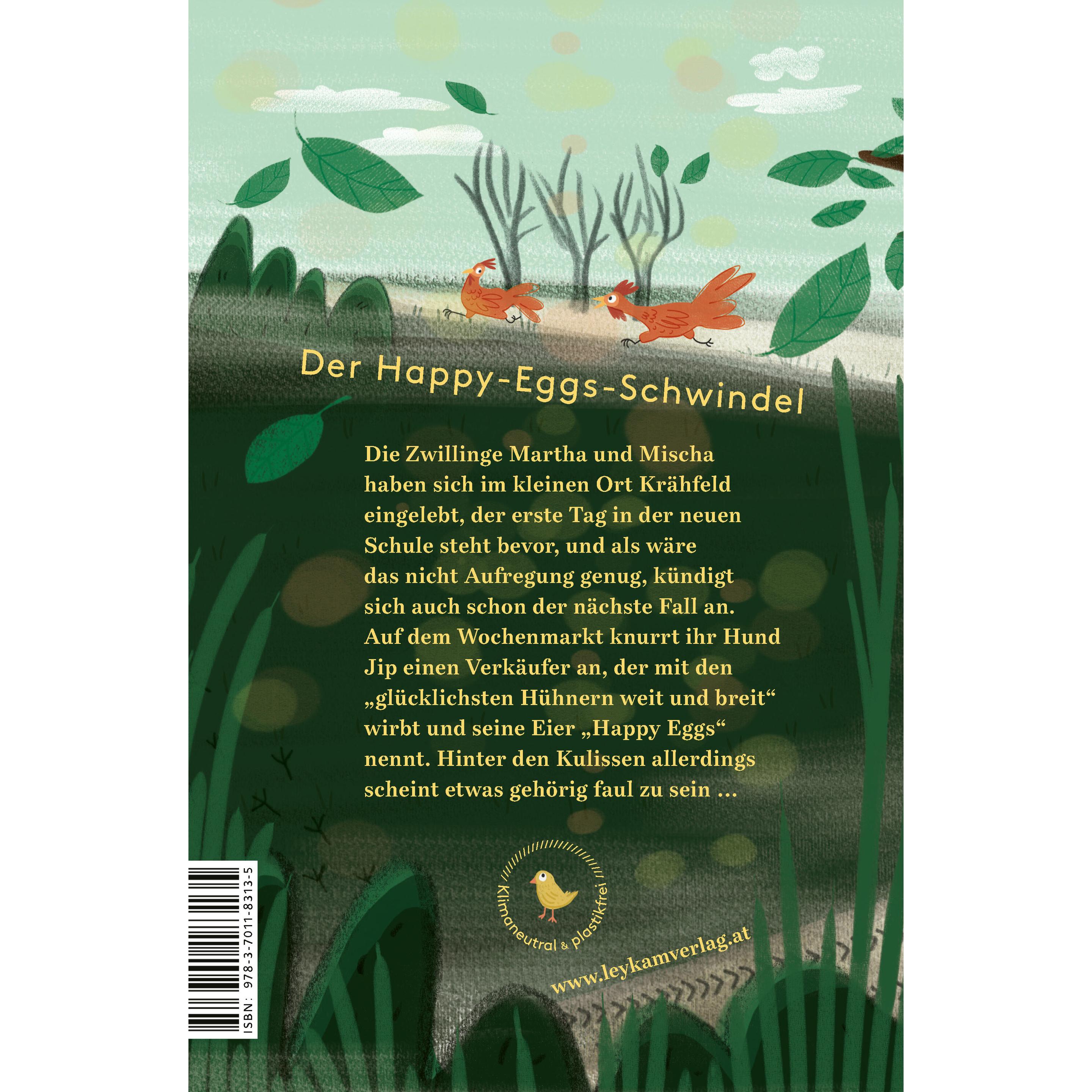 Thumbnail - Aufregung im Hühnerstall - Ein Fall für Martha & Mischa, Kinderbücher von Hubert Flattinger, Petra Hartlieb