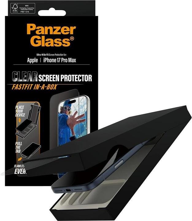 Immagine prodotto PanzerGlass Ultra Wide Fit (1 Pezzo/i, Apple iPhone 17 Pro Max)