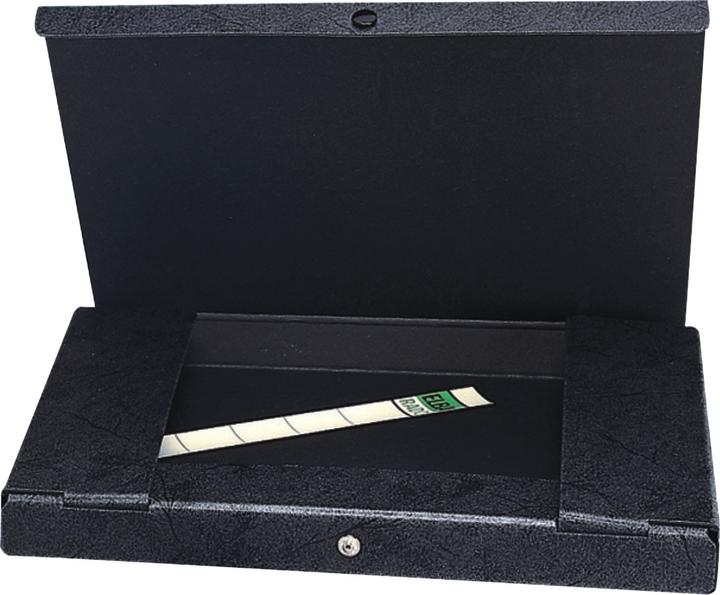 Image du produit Elba Chemise à documents, DIN A4, hauteur de remplissage : 10 mm, noir avec lacets (A4, 1x)