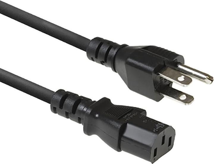 ACT Netsnoer USA stekker - C13 zwart 1,8 m (1.80 m)