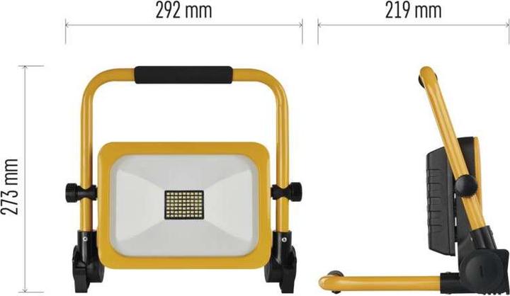 Actual product image Emos Portable Rechargeable LED Floodlight ACCO 30W cool white (21.90 cm, 3000 lm)