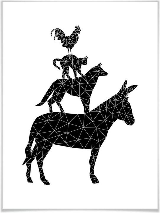 Immagine prodotto Trenddeko Musicisti geometrici della città di Brema (120 x 150 cm)