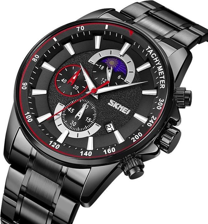 Immagine prodotto Skmei 9250BKBK Herrenuhr + BOX (Orologio da polso analogico, 47 mm)