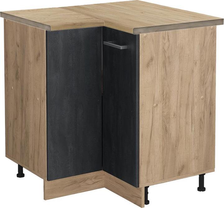 Goldkraft Eiche, Schwarz, Schwarz Beton