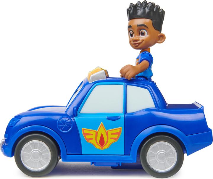 Produktbild Spin Master Disney Junior Firebuds, Jayden und Piston, Actionfigur und Spielzeugpolizeiauto mit interaktiver Aug
