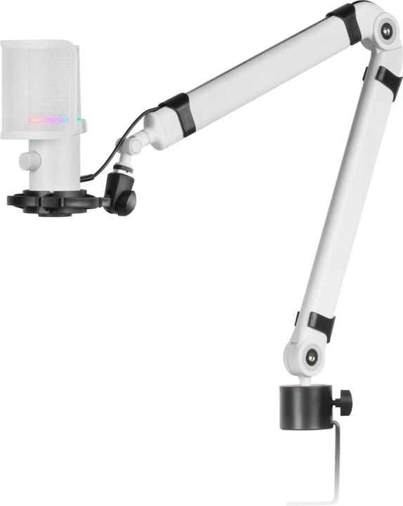 Actual product image Mars Gaming Microphone Mmic-Xt RGB Avec Bras De Montage (Blanc)