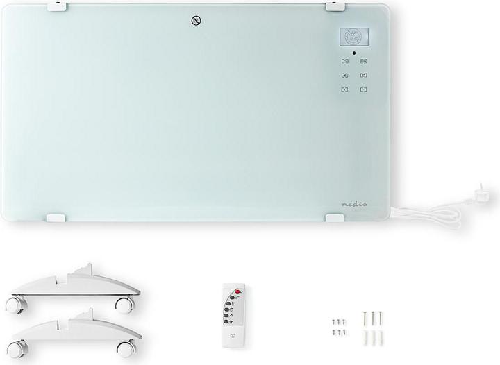 Actual product image Nedis HTPL20FWT Glass panelling convector (2000 W)
