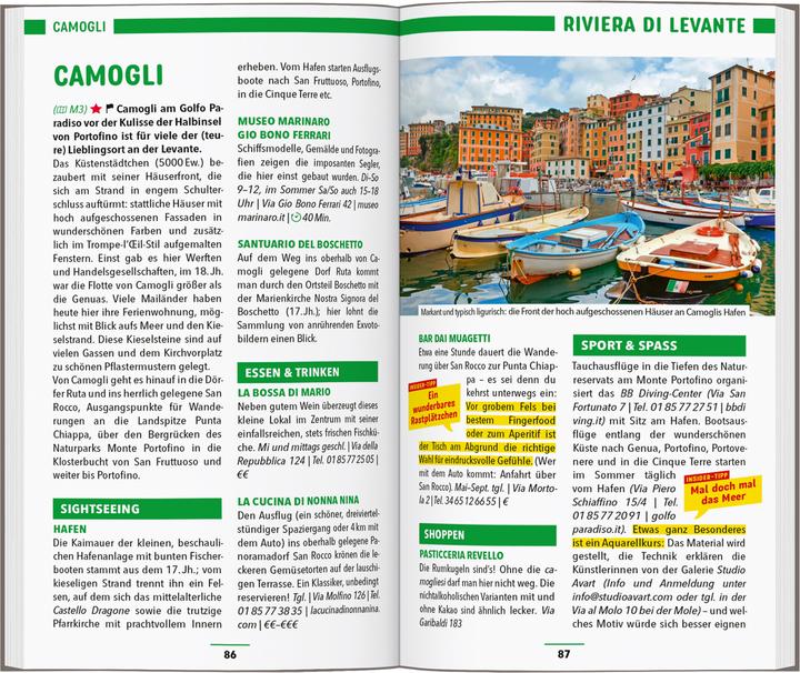 Produktbild Reiseführer Ligurien, Italienische Riviera, Cinque Terre (Deutsch, Sabine Oberpriller, 2024)