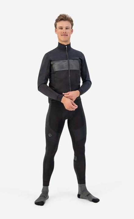 Produktbild Rogelli Attq Fietsjack Winter - Heren - Zwart, Grijs - Maat S (S)