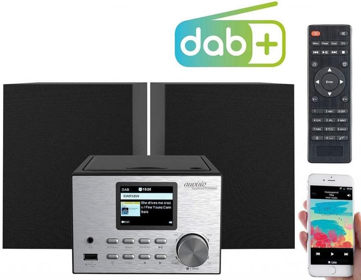 Produktbild Auvisio Micro-Stereoanlage mit Webradio (CD Player, Bluetooth)