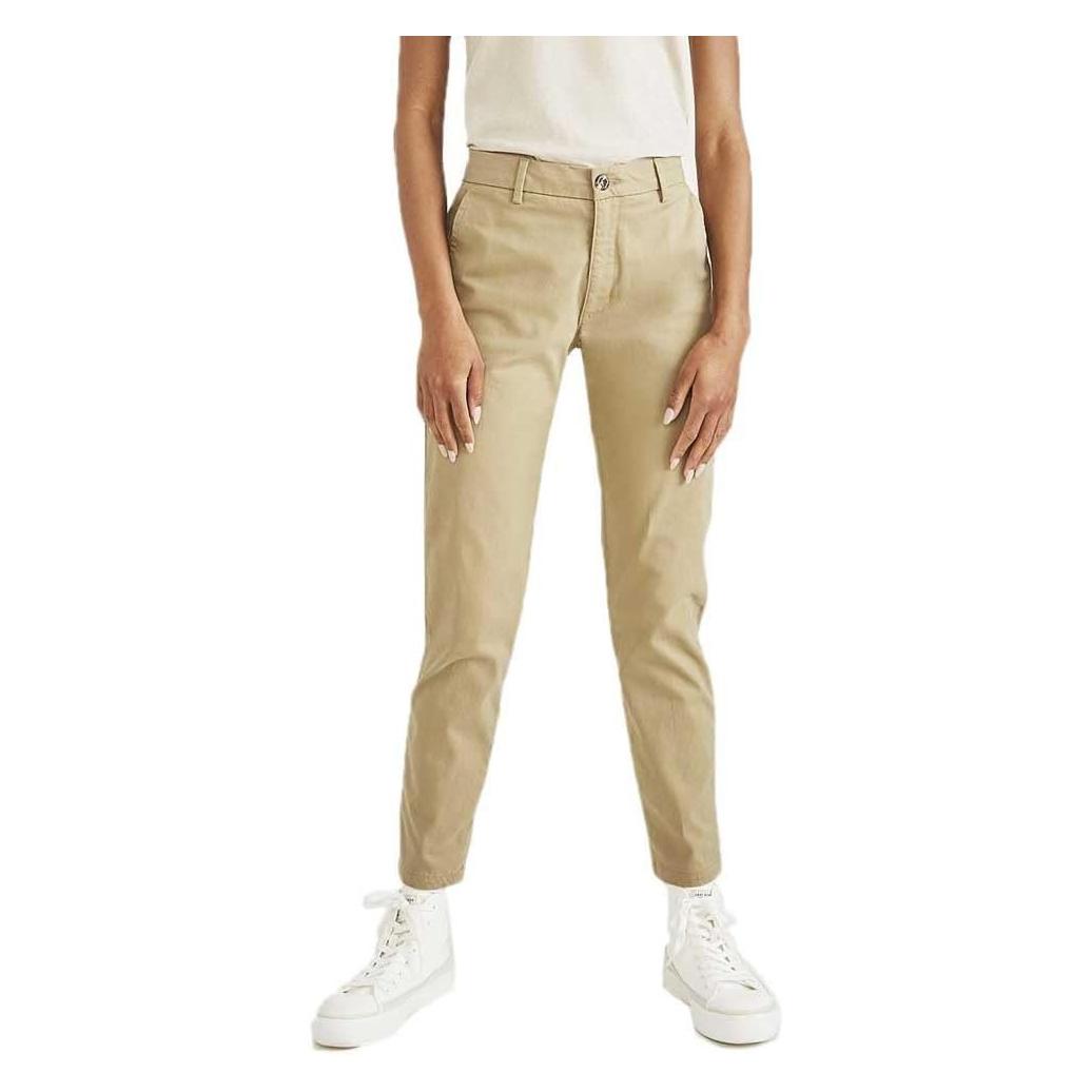 Dockers, Damen, Hosen, Weekend Skinny Chino Broek Beige 28 / Xl Vrouw, Beige