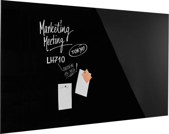 Actual product image Magnetoplan MAGNETOP. Design Glassboard 2000x1000mm 13409012 deep-black (2000 x 1000 mm)