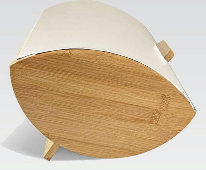 Actual product image Maestro MR-1775-IVORY Brotkasten andere Elfenbein Holz Bambus Metall