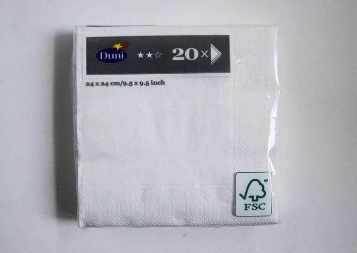 Produktbild Duni Unifarbig (20 Stk., 24 x 24 cm)