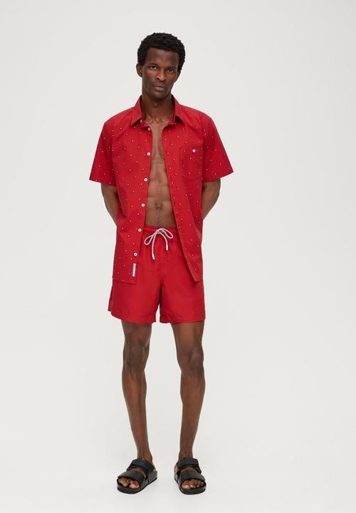 Image du produit s.Oliver Hemd Slim: Kurzarmhemd mit Alloverprint (S)