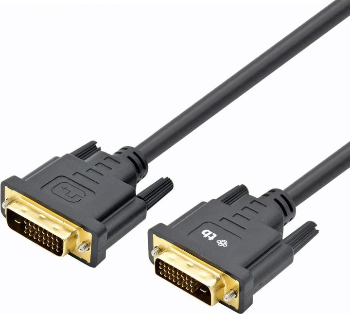 Produktbild Lenovo MM DVI 24 + 1 Kabel 1,8 m. Schwarz, Gold (AKXVD24DVI18B) (1.80 m, DVI)