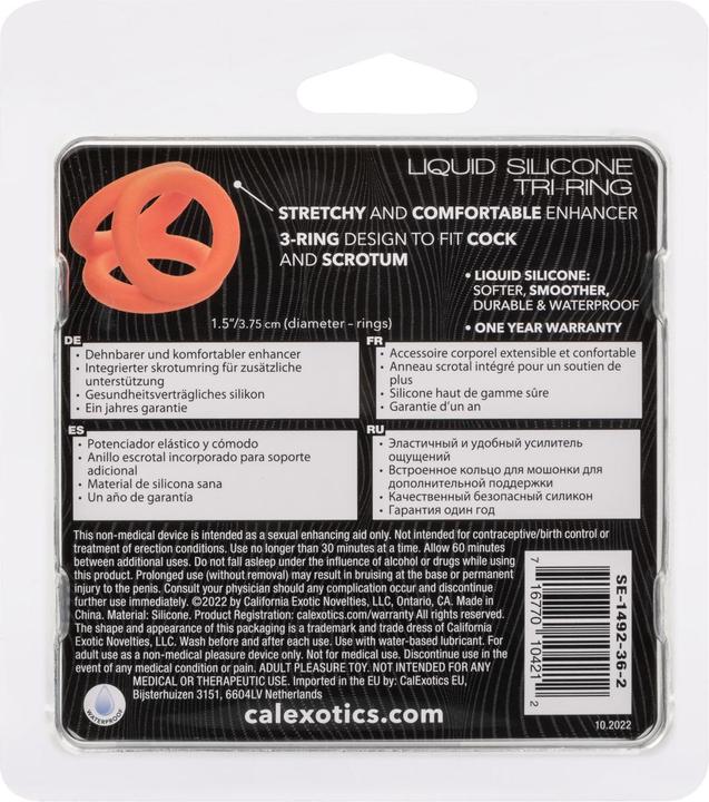 Immagine prodotto CalExotics Alpha™ Liquid Silicone Tri-Ring (3.75 cm)