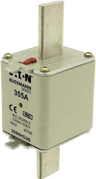 Immagine prodotto Eaton 355NHG2B Fusibile NH con indicatore meccanico Dimensione fusibile = 2 355A 500V 3 pezzi. (355 A)