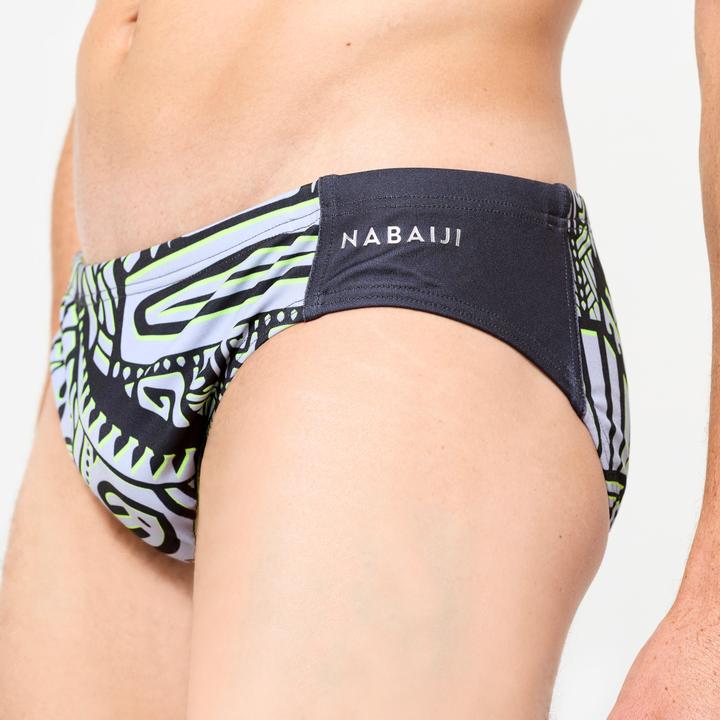 Actual product image Watko Badehose Slip Wasserball Herren - 500 Tiki grau (Frequency band 38 (2600 MHz))