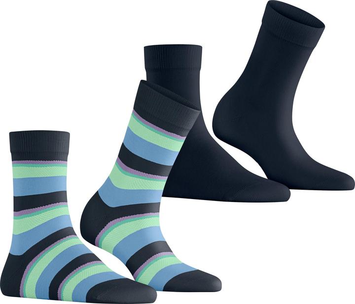 Produktbild Esprit Crochet Stripe 2-Pack Baumwollsocken (2er Pack, 35 - 38)