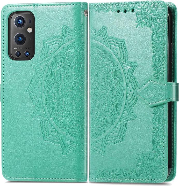 Produktbild König Design Hülle Handy Schutz für OnePlus 9 Pro Case Flip Cover Tasche Etuis Bumper Grün (Realme 9 Pro+)