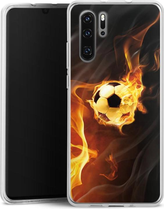 Produktbild DeinDesign Silikon Hülle für Huawei P30 Pro New Edition Handyhülle Case Smartphone Schutzhülle Ball Feuer (Huawei P30 Pro New Edition)