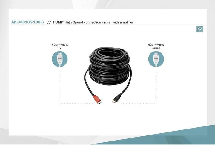 Produktbild Digitus HDMI (Typ A) — HDMI (Typ A) (10 m, HDMI, 2.0)