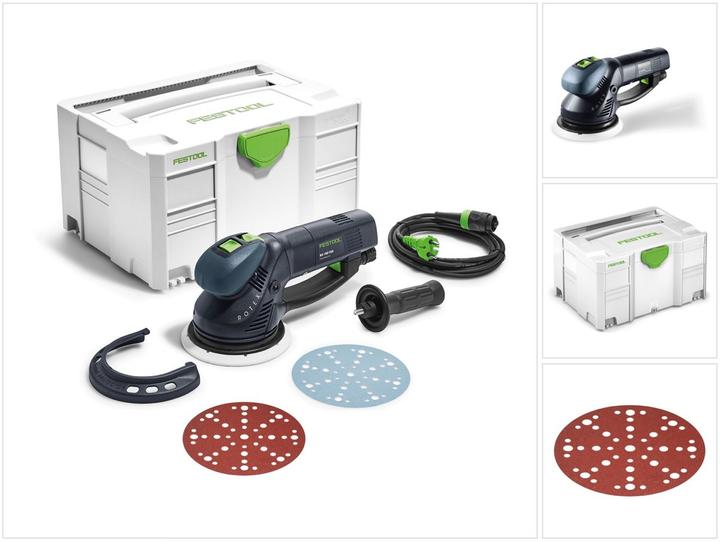 Actual product image Festool RO 150 FEQ-Plus ROTEX Geared eccentric sander 720W, 5mm stroke + Systainer Case + 50x (Eccentric grinder, 720 W)