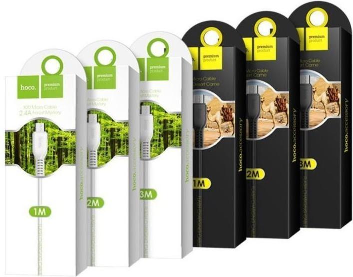 Actual product image Hoco USB-A to Lightning Flash X20, 18W, 2A, 1m, white (1 m, USB 3.0, 18 W)