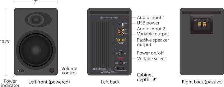 Produktbild Audioengine A5+ Wireless (1 Stk., 50 W)