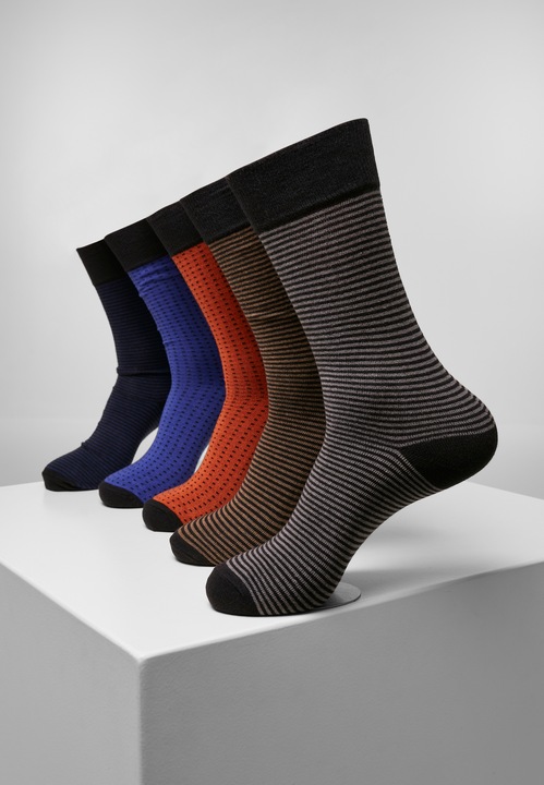 Produktbild Urban Classics Stripes and Dots Socks 5-Pack (5er Pack, 47 - 50)