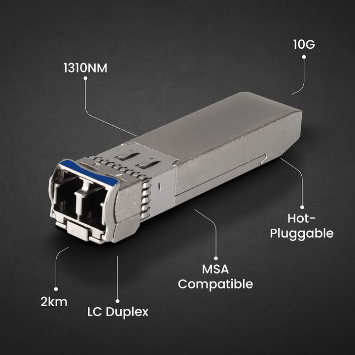 Produktbild Extralink SFP+ 10G 2er-Pack | SFP+ Modul | 10 Gbit/s LC/UPC 1310 nm 2 km Singlemode DOM