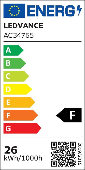 Energy Label Ledvance LED panels (2100 lm)